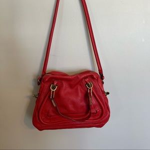 AUTHENTIC! Chloe by Italy purse! Red! IN GOOD CONDITION!